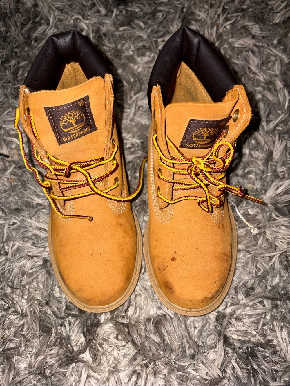 Timberland pre school Wheat Tan Leather Boots